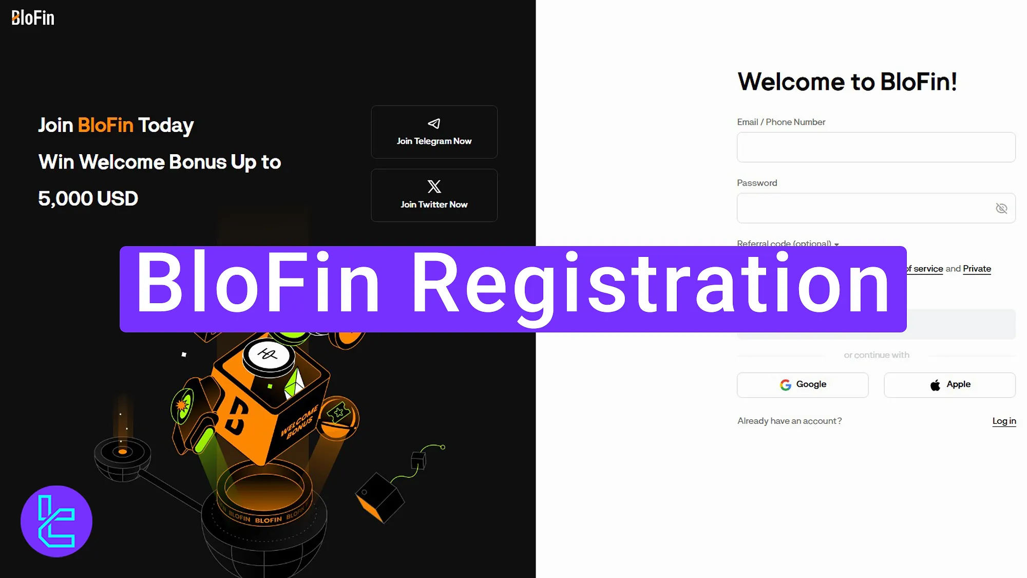 BloFin registration