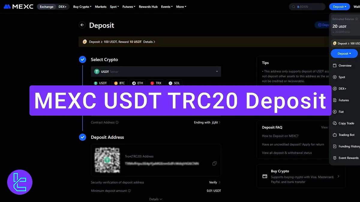 MEXC Tether TRC20 Deposit 2025 [5 Step Funding Guide] 