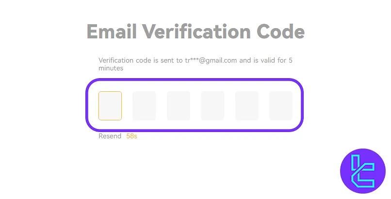 Email verification step for XT signup