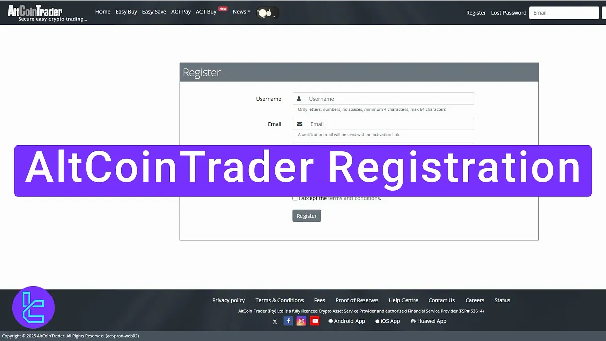 AltCoinTrader Registration - Signup via Email & Password [3 Steps] 2025