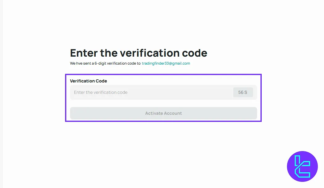 Email verification to sign up for DigiFinex