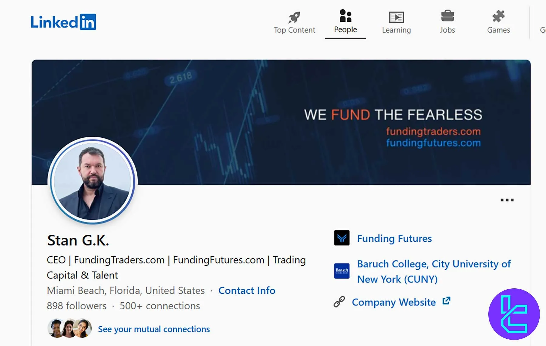 CEO of FundingFutures, Stan G.K