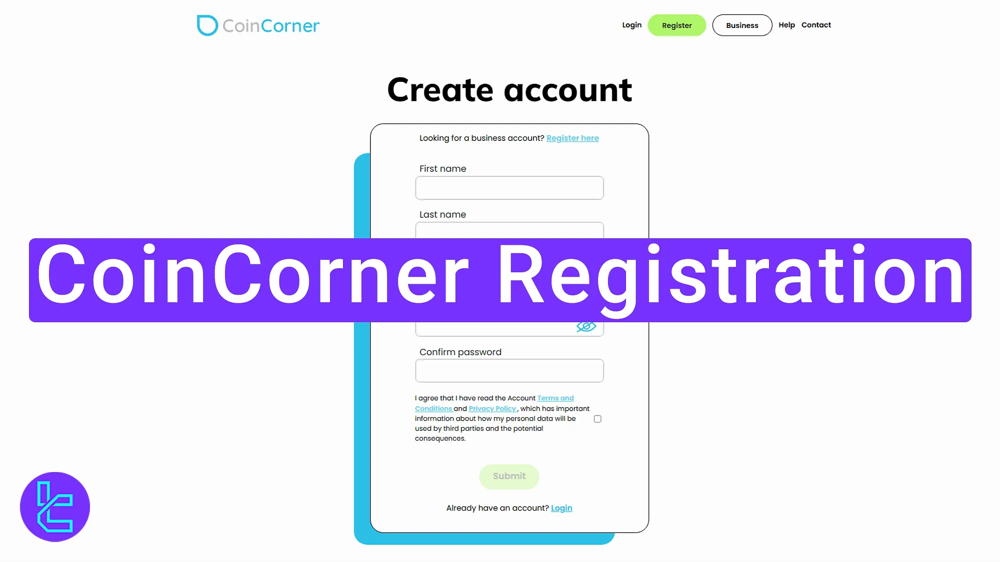 CoinCorner Registration - Signup via Email & Phone Number [4 Steps] 2025