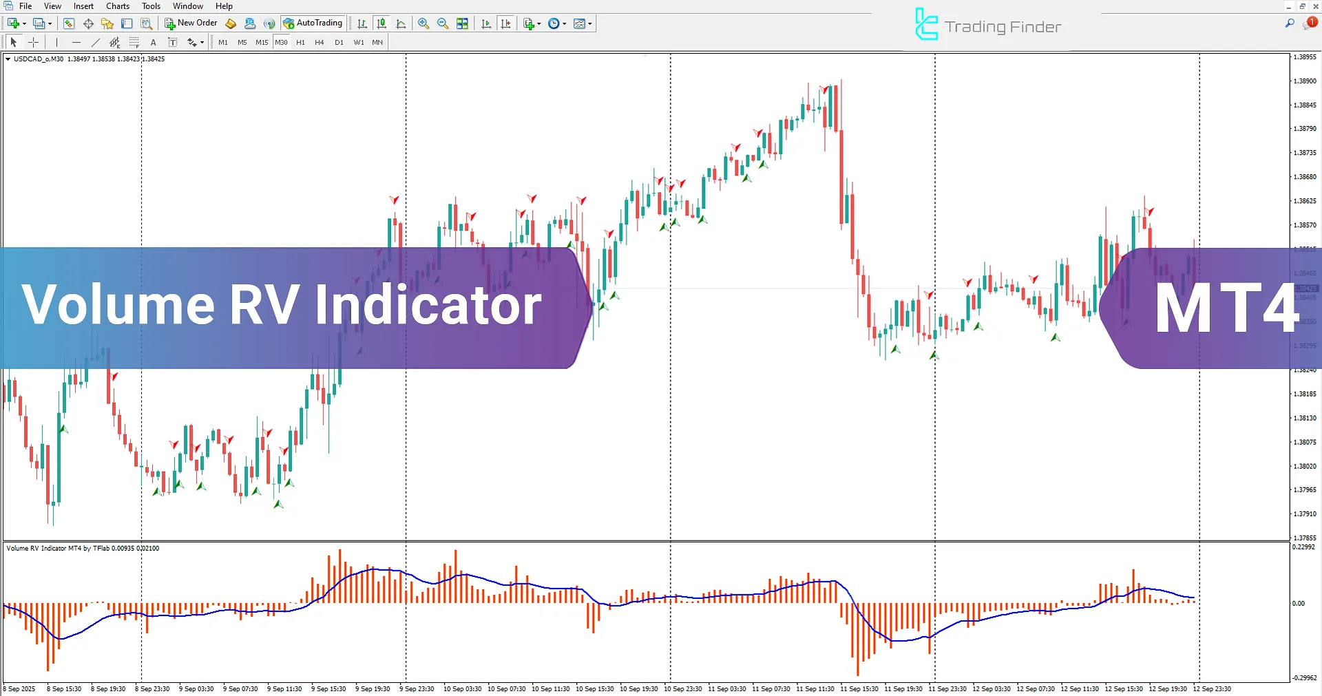 Volume RV Indicator for MetaTrader 4 Download – TradingFinder