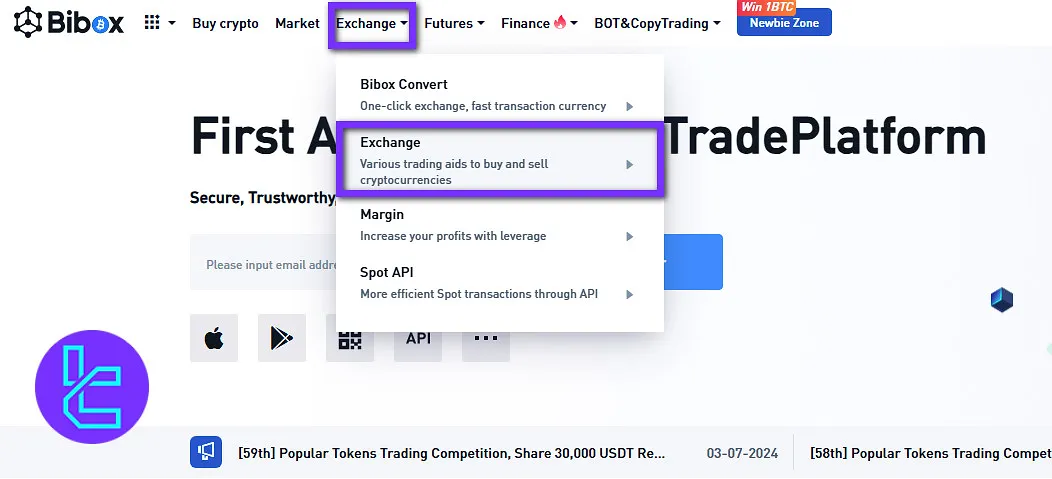 Start trading on Bibox