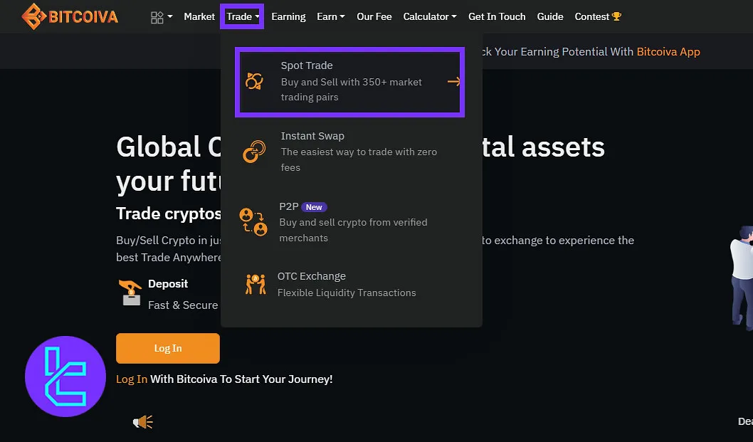 Start trading on Bitcoiva