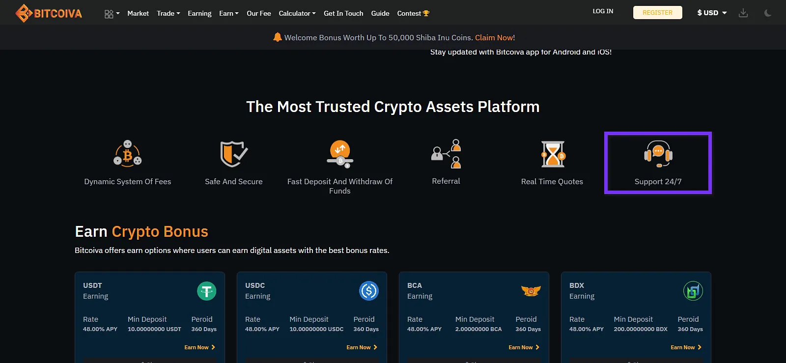 Bitcoiva support