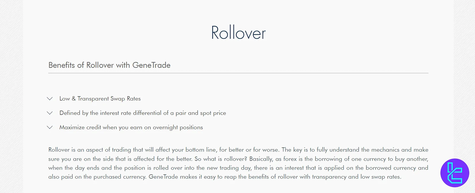 Genetrade swap fees