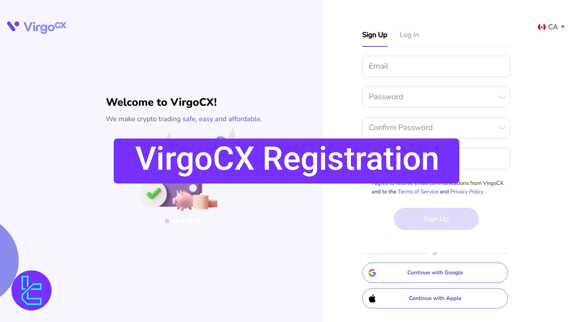 VirgoCX Registration 2025 [Create Account in 3 Simple Steps]