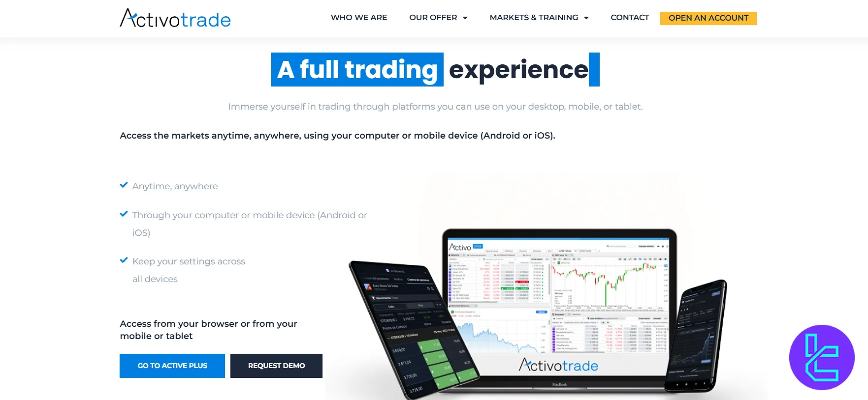 Activotrade trading platforms MT4 and Activotrader