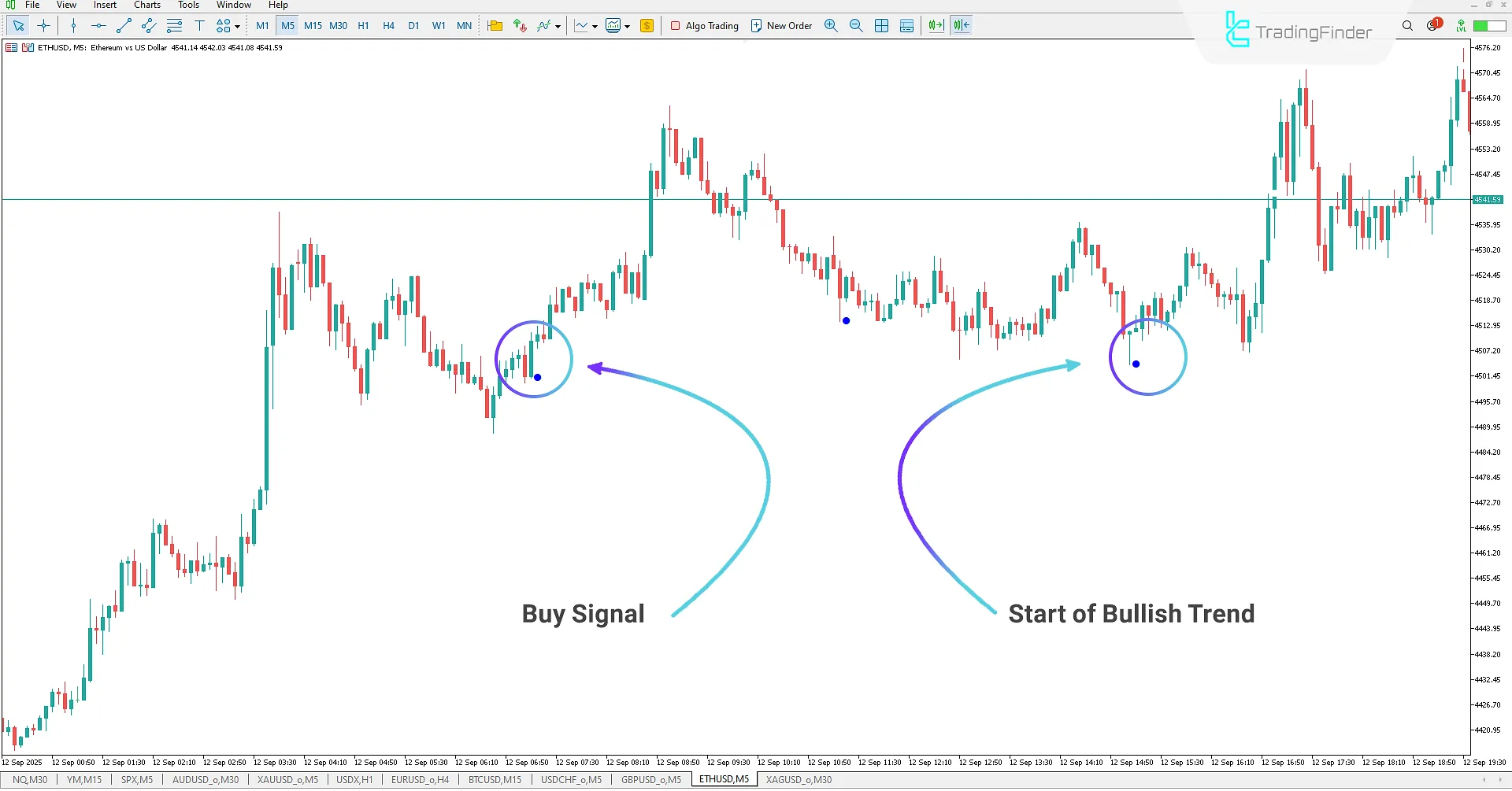 Leman Signal Indicator for MetaTrader 5 Download – TradingFinder 1