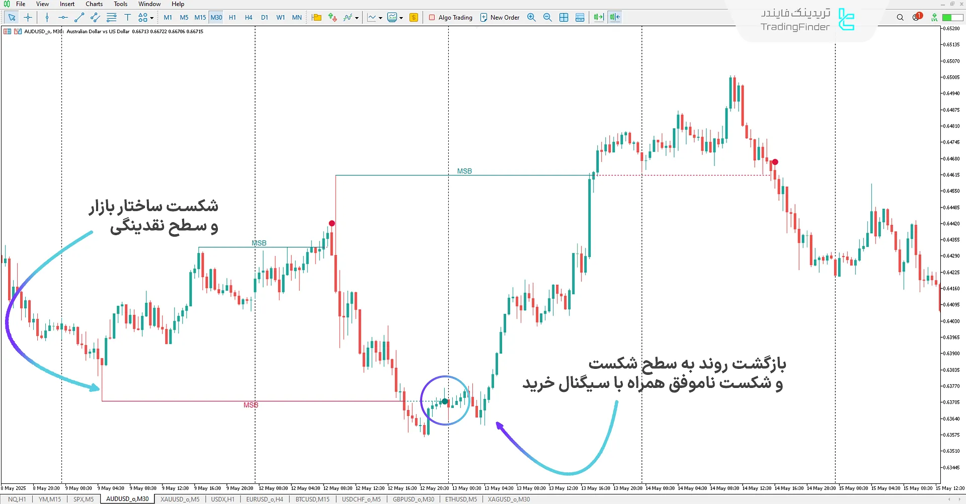 دانلود اندیکاتور نقدینگی سمت خریداران و فروشندگان (Buyside & Sellside) در متاتریدر 5 - [تریدینگ فایندر] 1