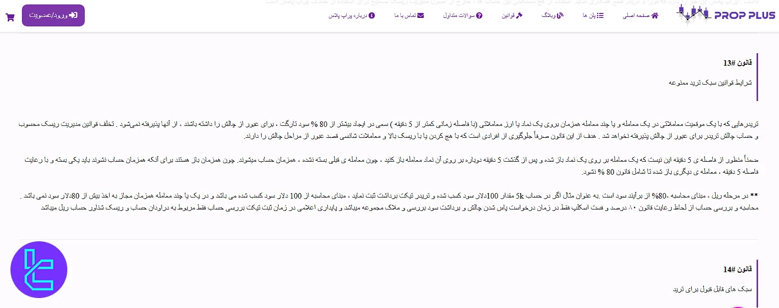 سیستمهای معاملاتی ممنوعه پراپ پلاس