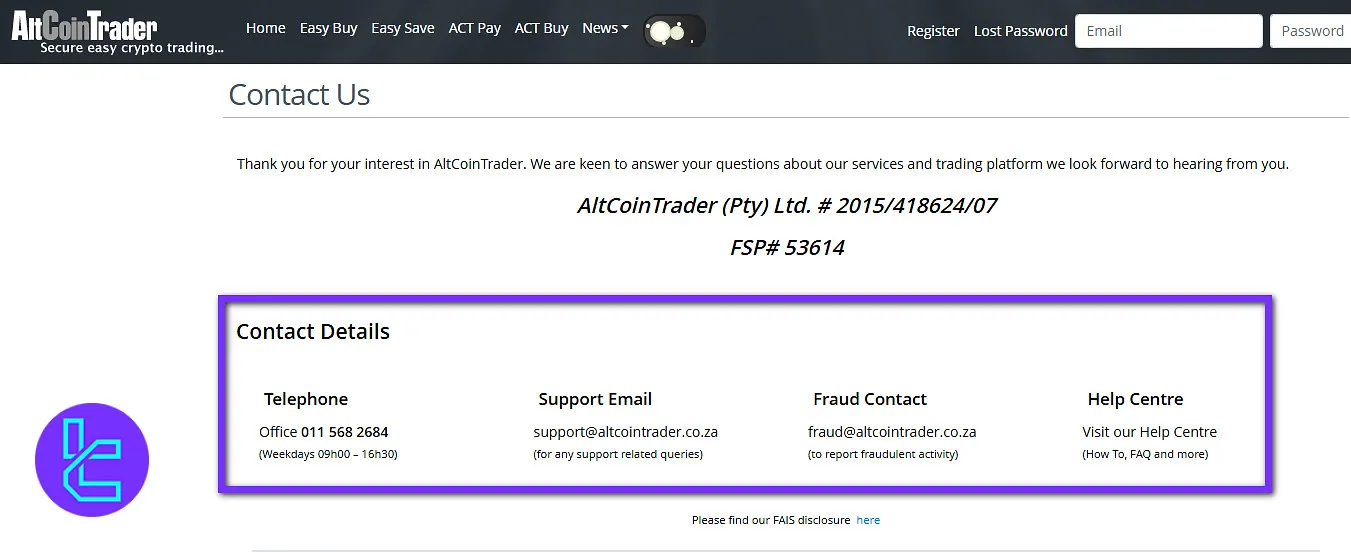 AltCoinTrader Support