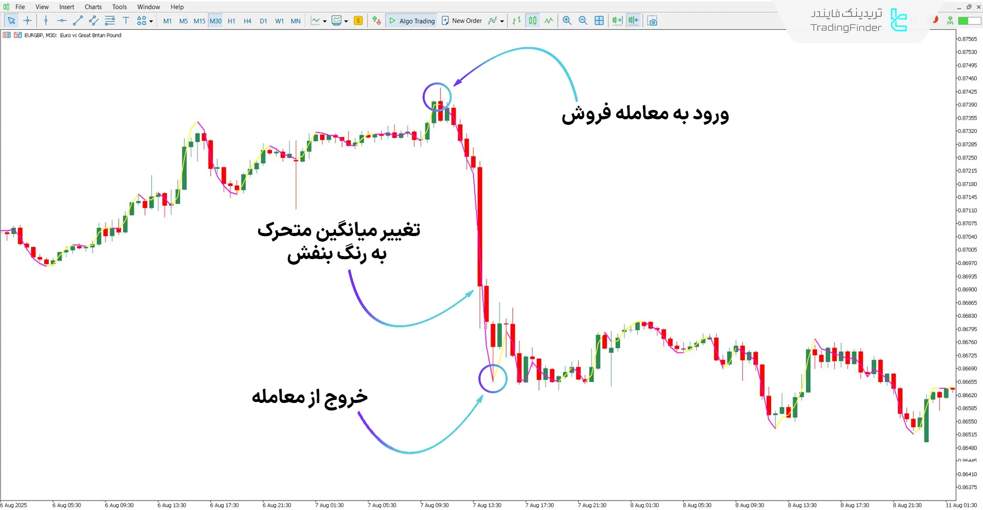 دانلود اندیکاتور اجرای خط برای متاتریدر 5 - رایگان - [تریدینگ فایندر] 2