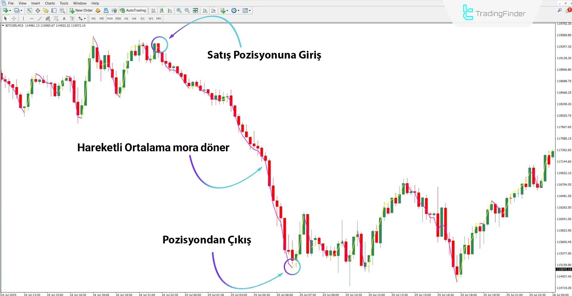 Execute Line Göstergesi MT4 İndir – Ücretsiz – [TradingFinder] 2