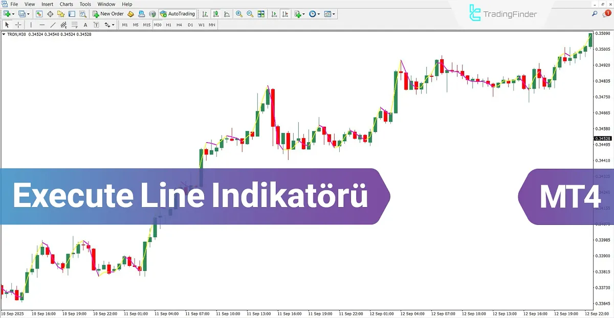 Execute Line Göstergesi MT4 İndir – Ücretsiz – [TradingFinder]