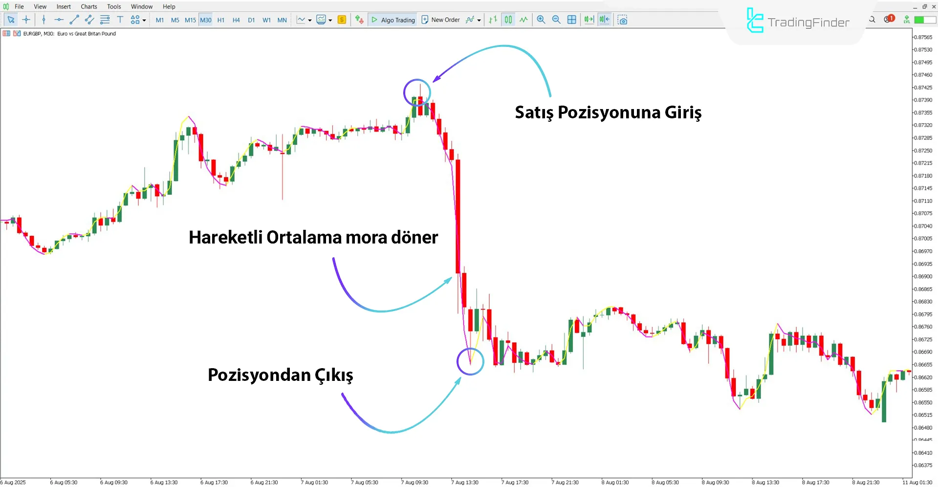 Execute Line Göstergesi MT5 İndir – Ücretsiz – [TradingFinder] 2