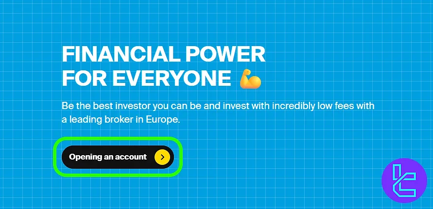 DEGIRO create account page