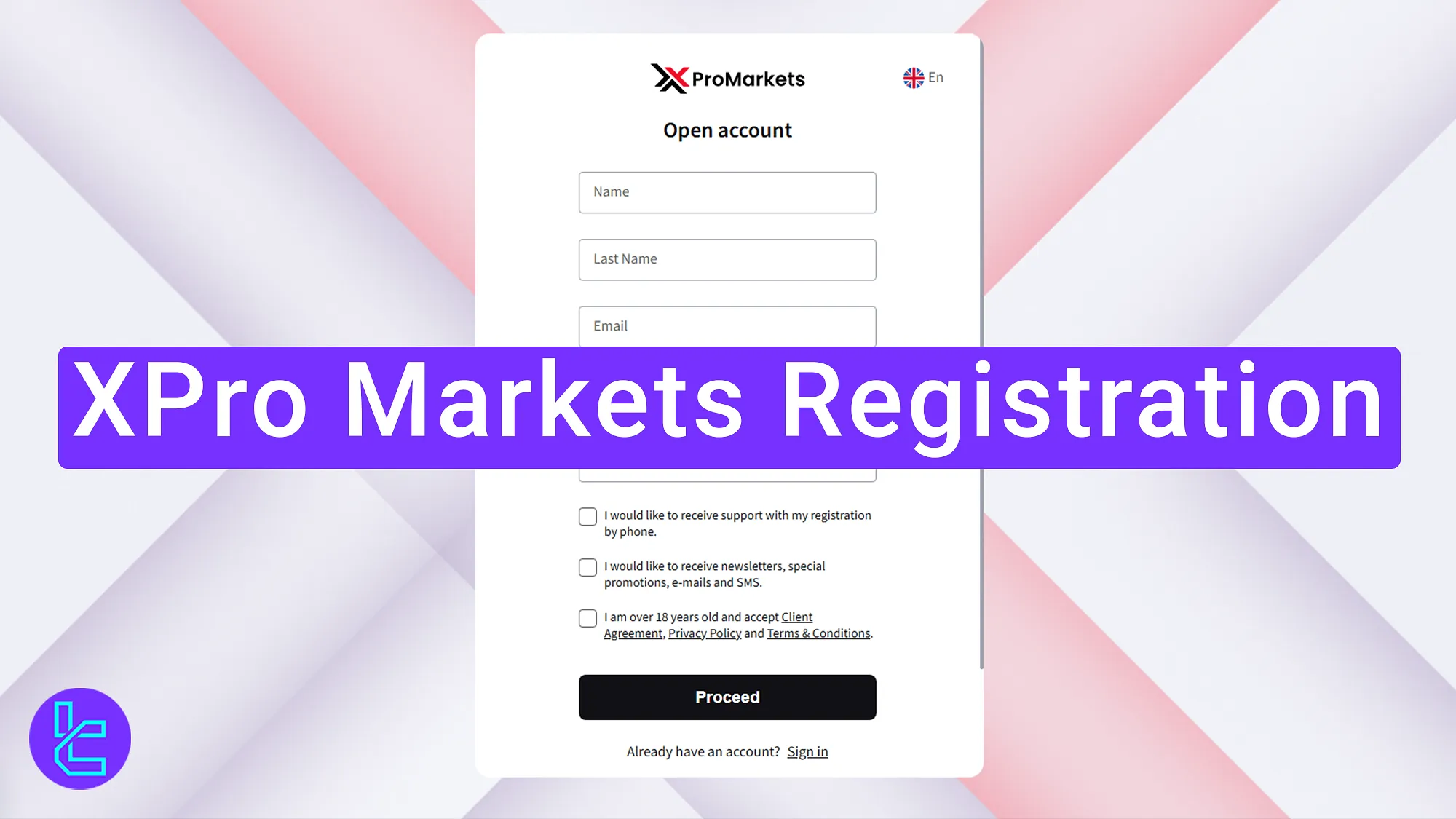 XPro Markets Registration 2025 [Signup in 2 Simple Steps]