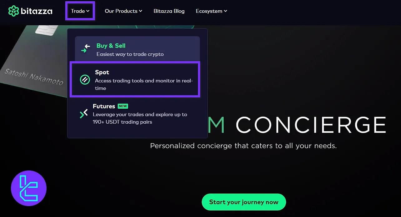 Open Bitazza exchange