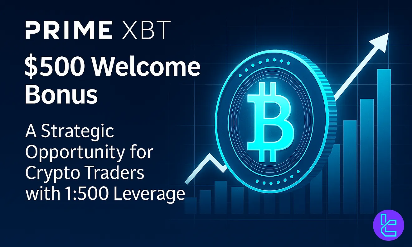 PrimeXBT $500 Welcome Bonus with 1:500 leverage for crypto traders
