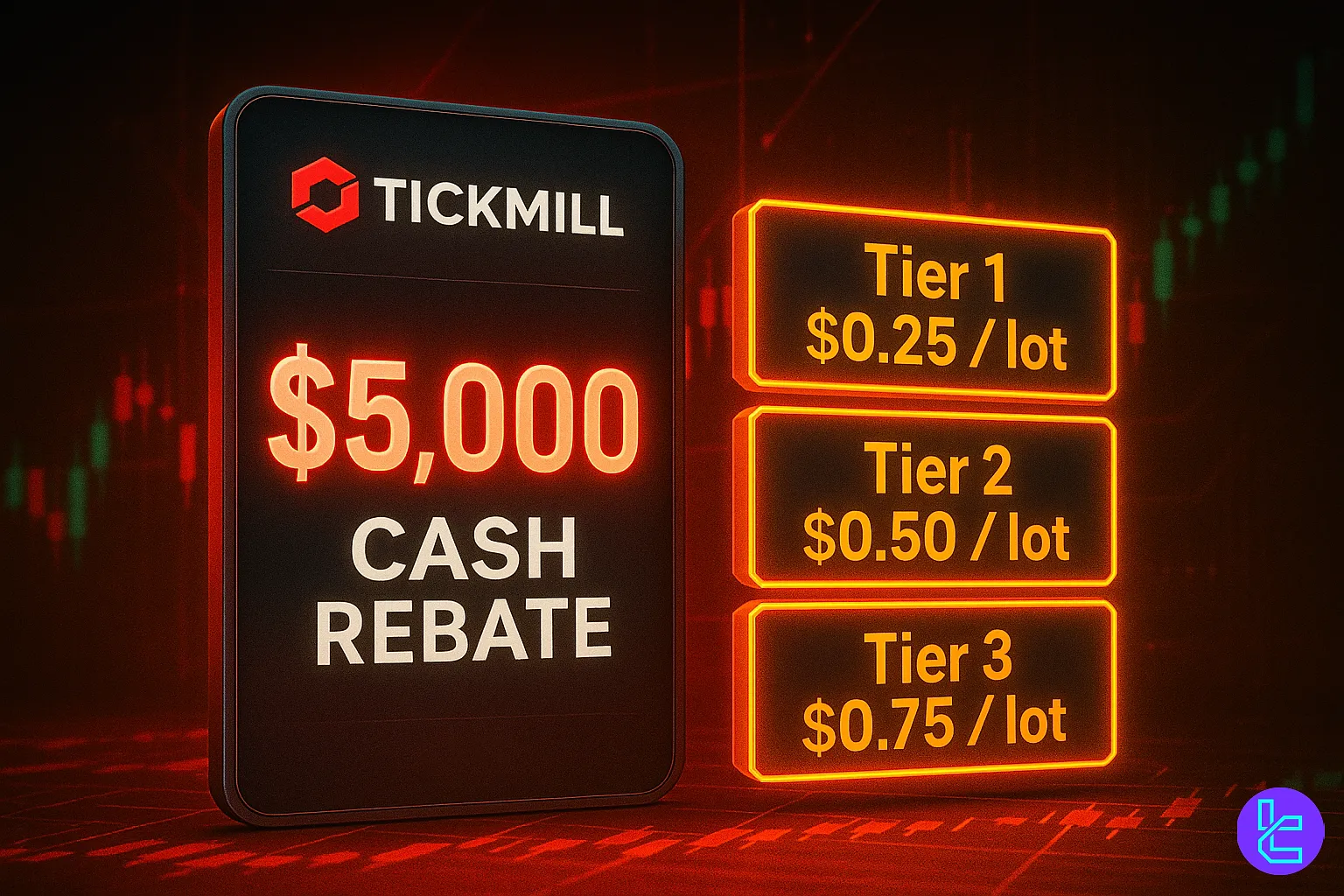 Tickmill $5000 rebate offer