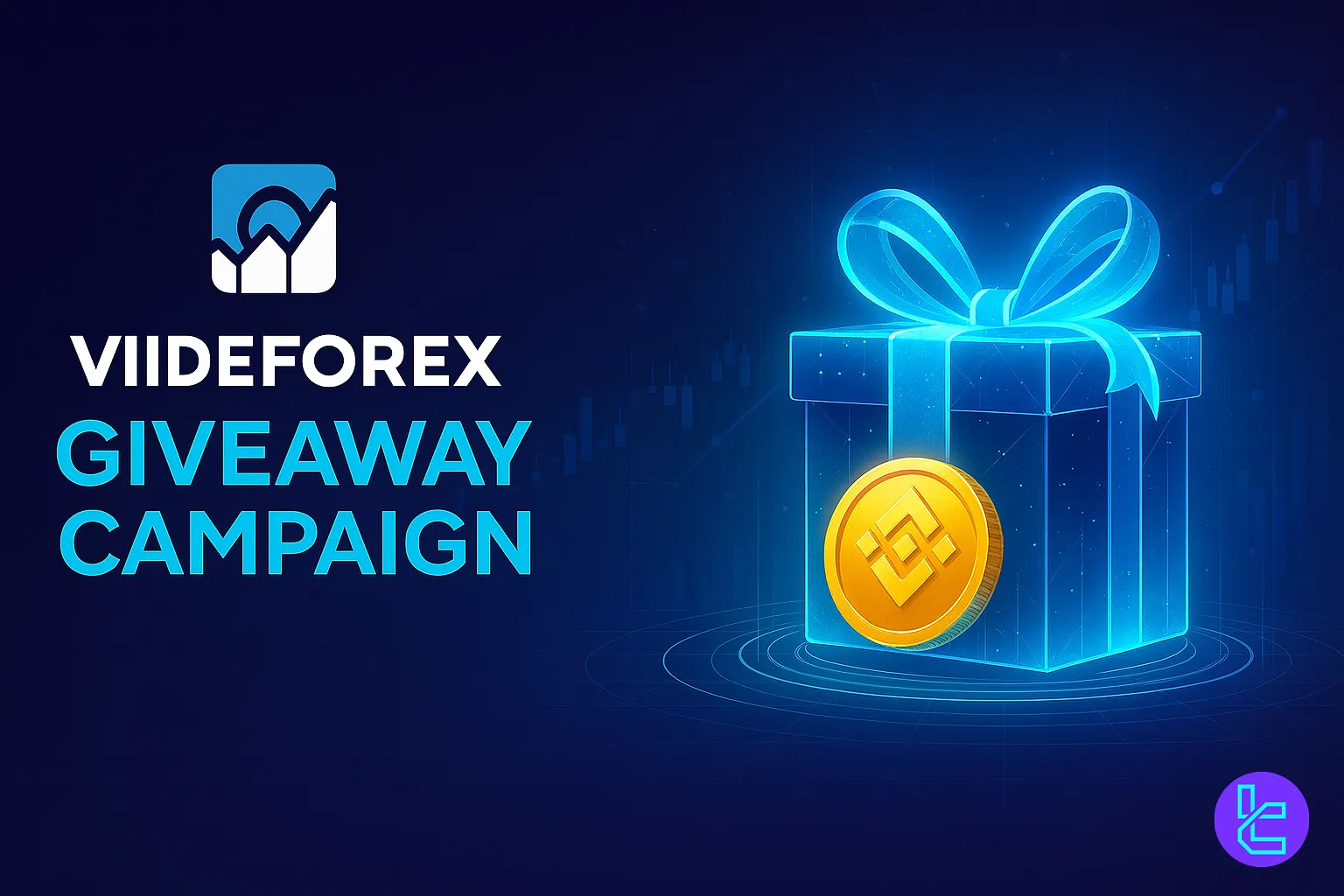 VideForex Giveaway promo with gift box TradingFinder