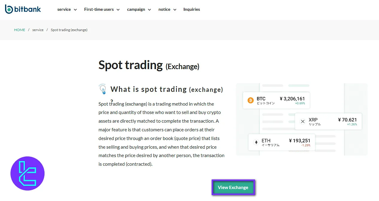 View Bitbank exchange