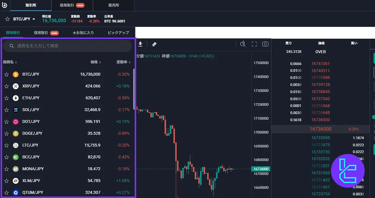 Bitbank trading pair