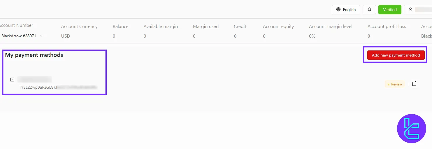 FXGlobe payments section in the dashboard