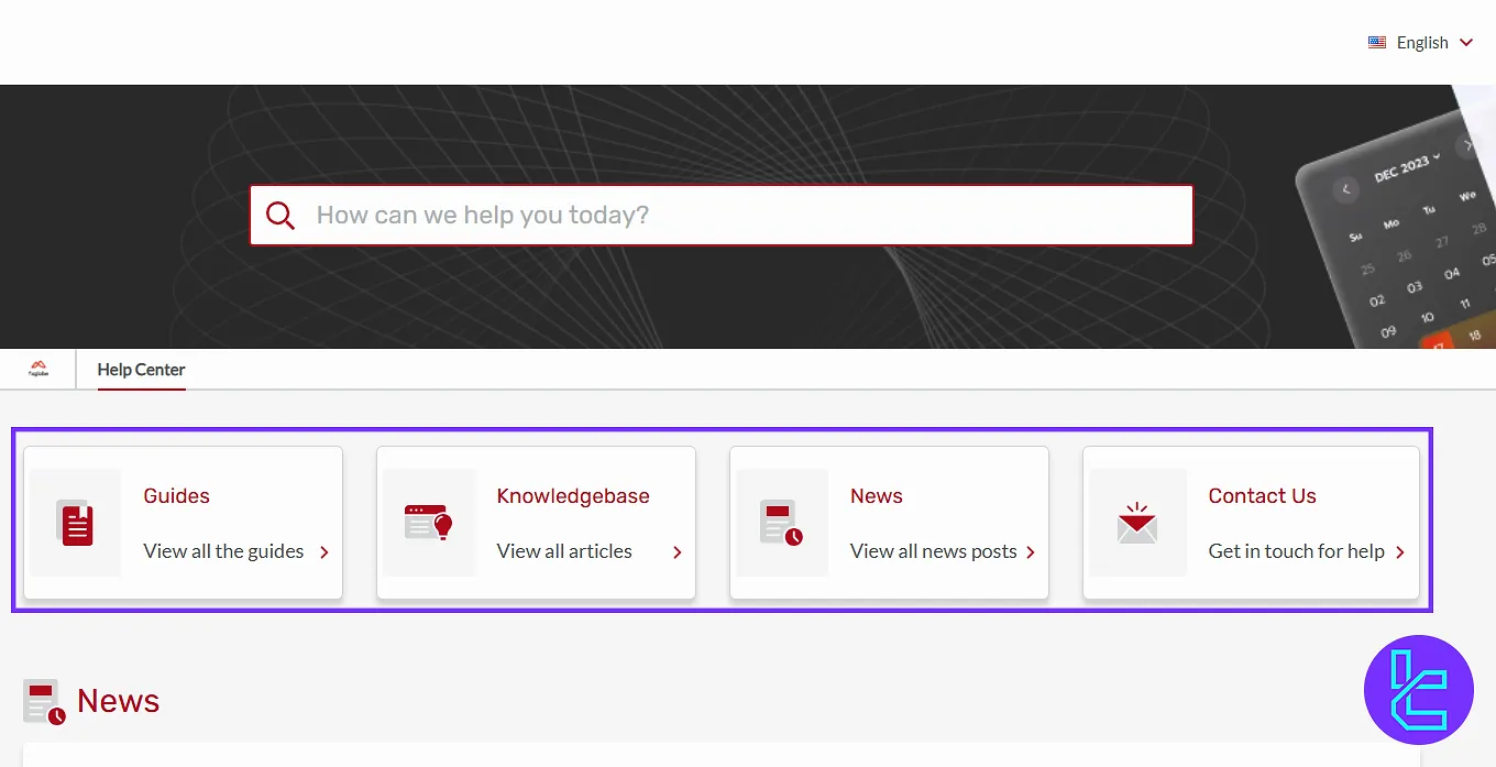 FXGlobe dashboard, Support section