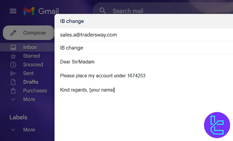 Trader’s Way rebate IB change email