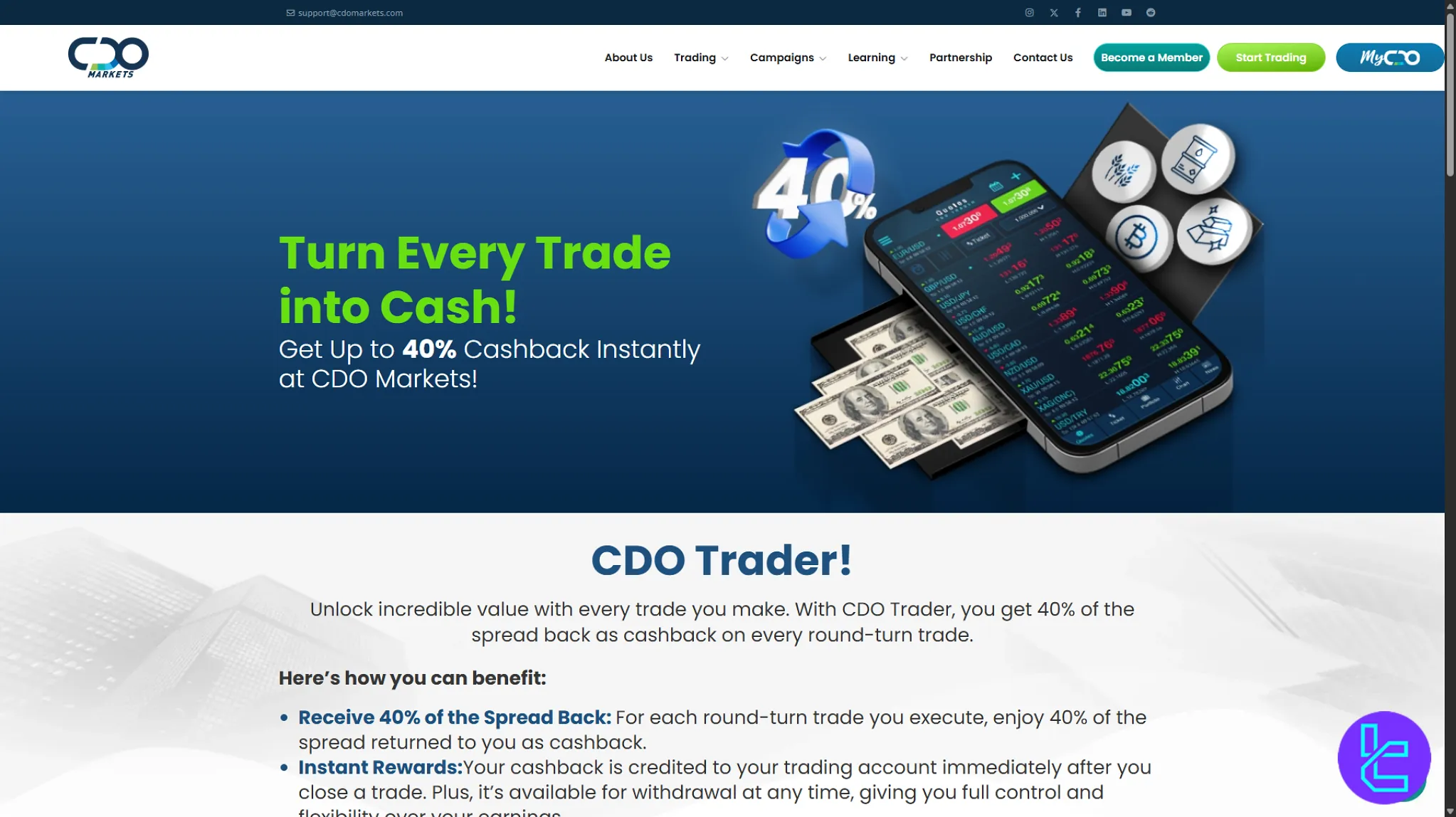 CDOMarkets bonuses offers