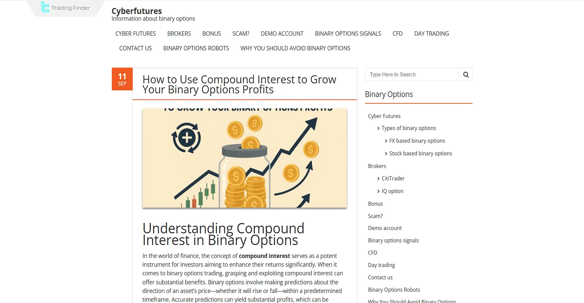 Tutorial article on the Compounding Strategy in Binary Options