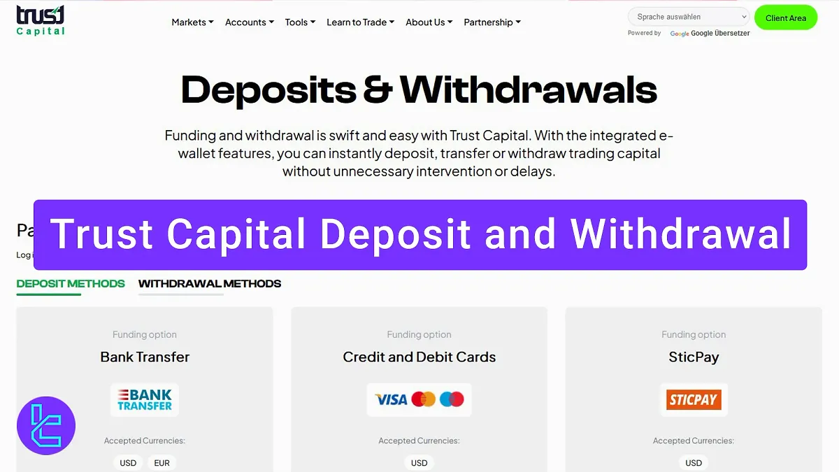 Trust Capital Deposit and Withdrawal [International] - 2.5% Fee 2025