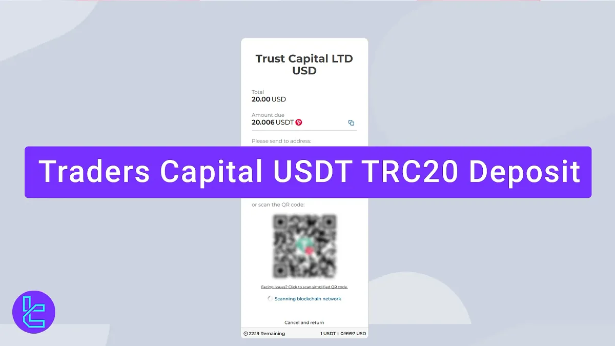 Tether TRC20 Trust Capital Deposit - Pay using QR Code [in 2 minutes] 2025