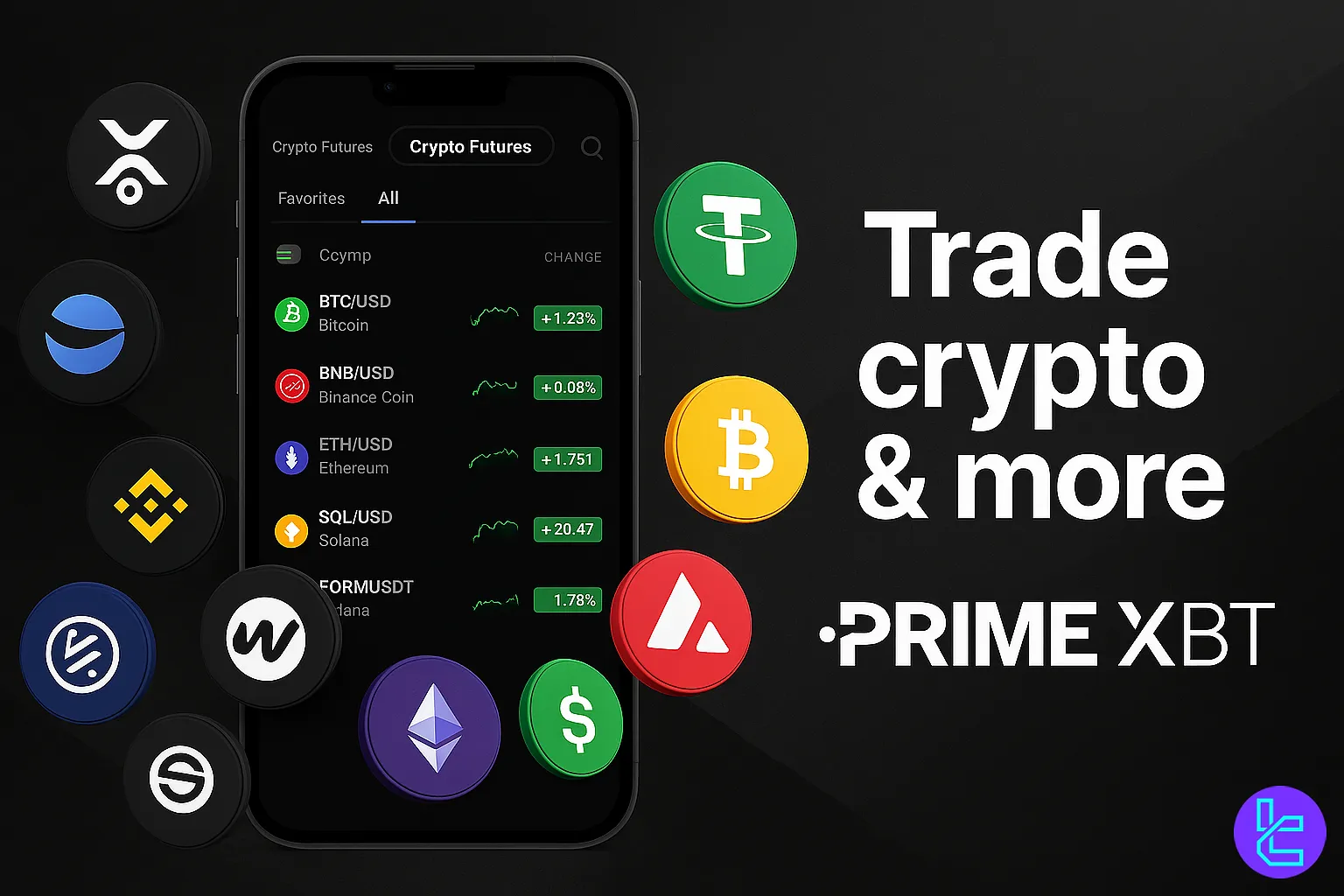 PrimeXBT exchange for Bitcoin, Ethereum, and altcoins