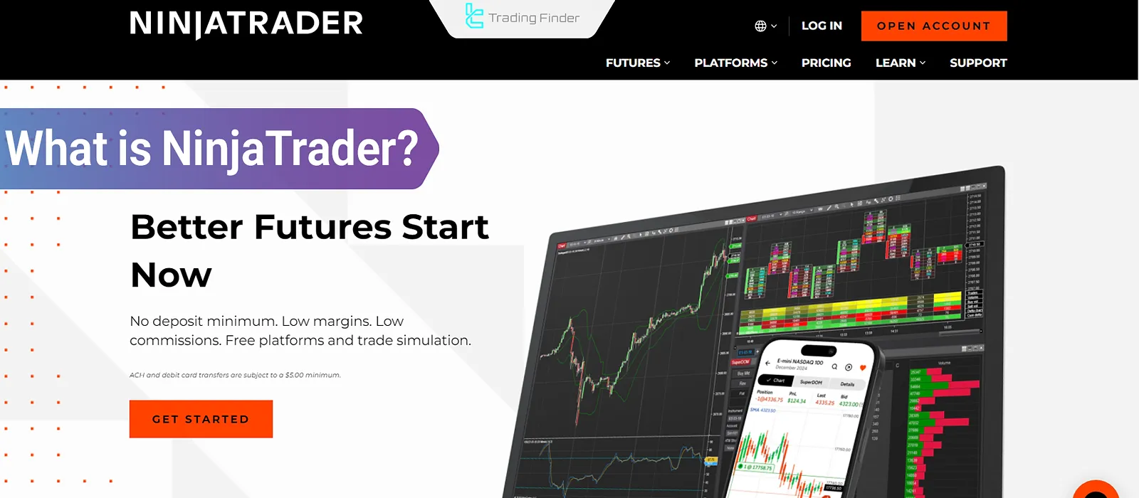 NinjaTrader platform