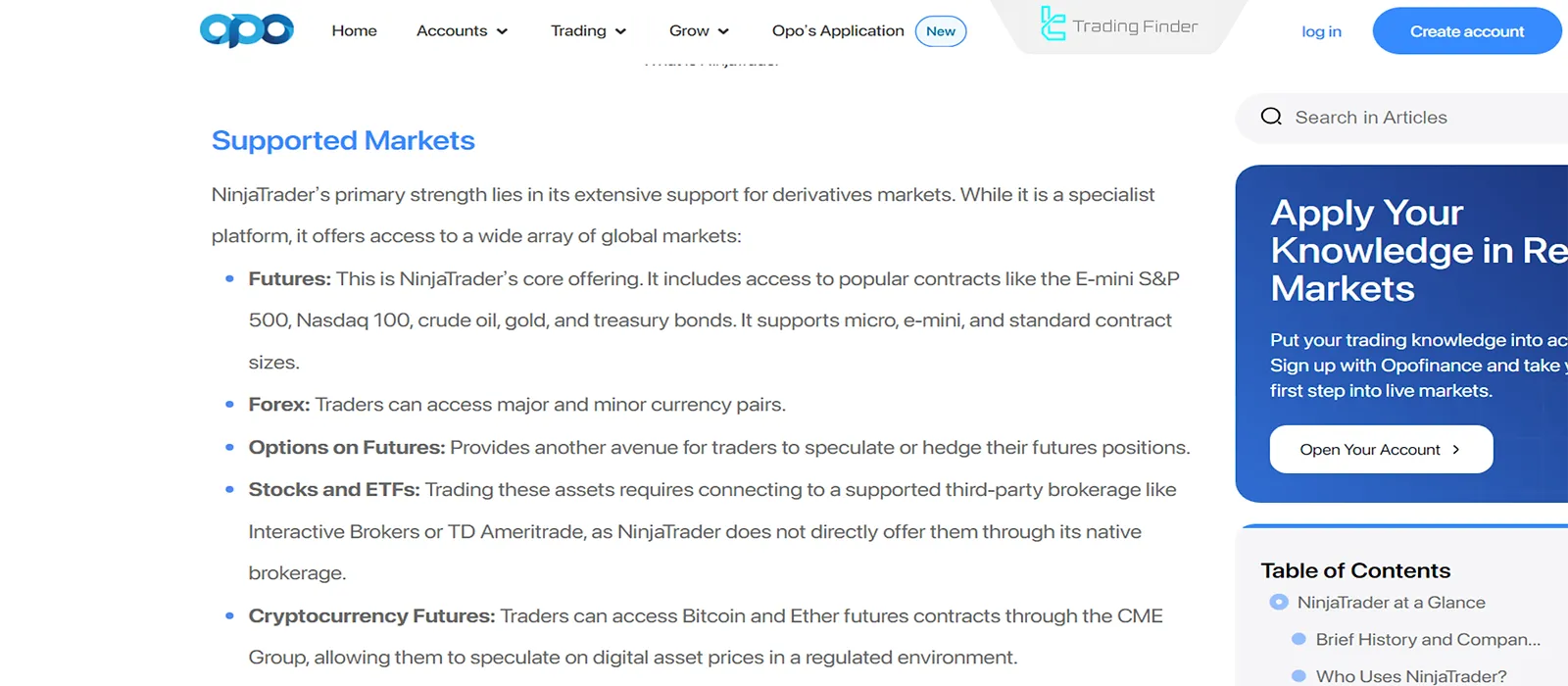 Support for multiple markets