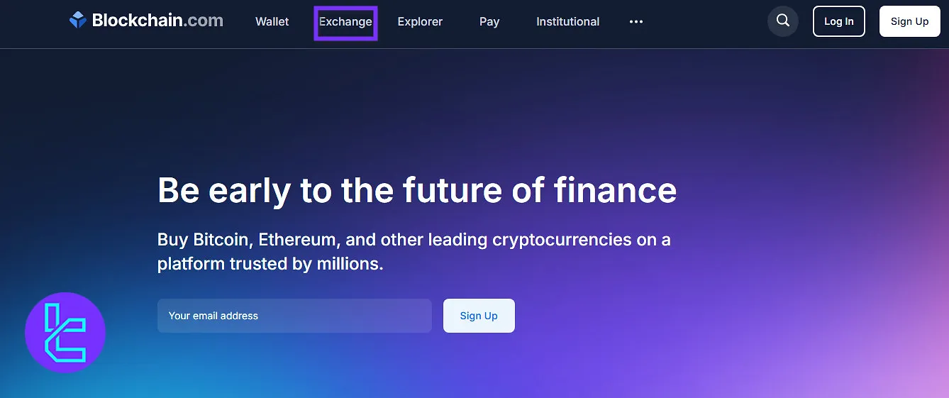 Open Blockchain.com exchange