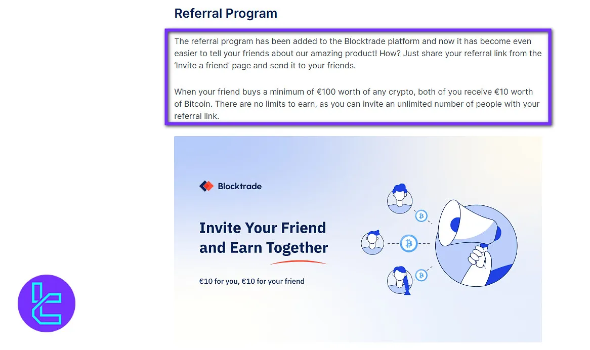 Blocktrade referral program