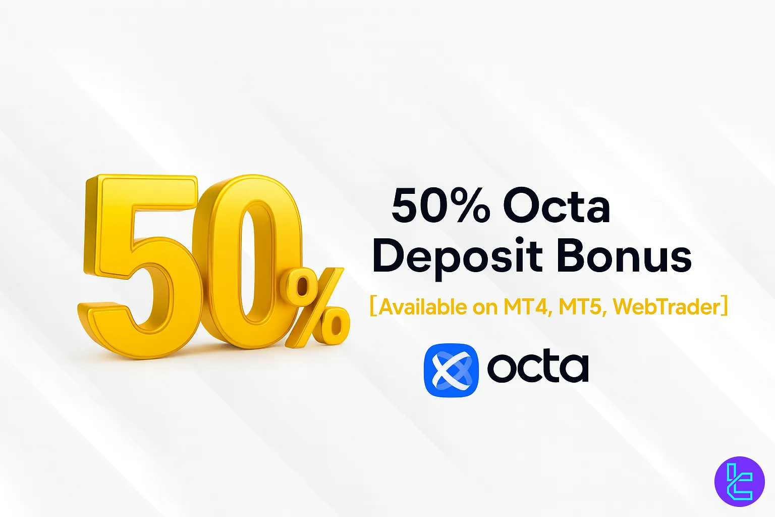 OctaFX trading bonus 50 percent offer for new clients