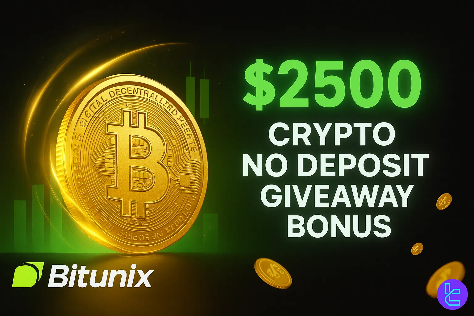 Bitunix USDT Giveaway event offering $2500 in crypto trading rewards.: