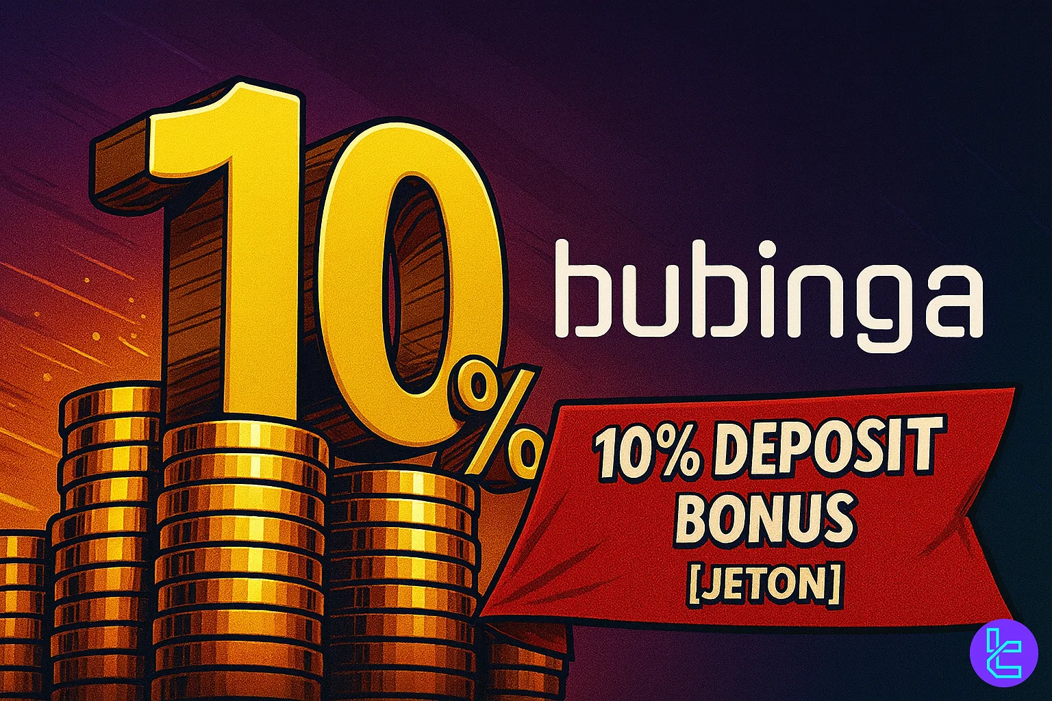 Bubinga Jeton Promotion Extra 10% Bonus