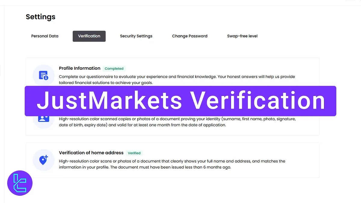 JustMarkets Verification 2025 [Verify Your Account in 7 to 15 Minutes]