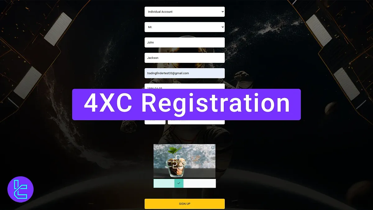 4XC Registration - Create Demo and Live Accounts [2 steps] 2025