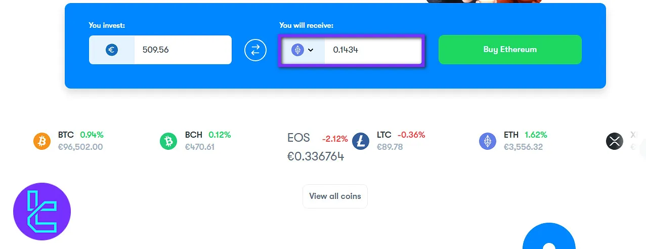 BTC Direct trade amount