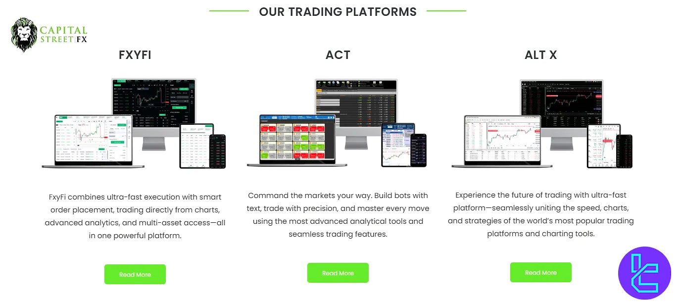 Capital Street FX platforms