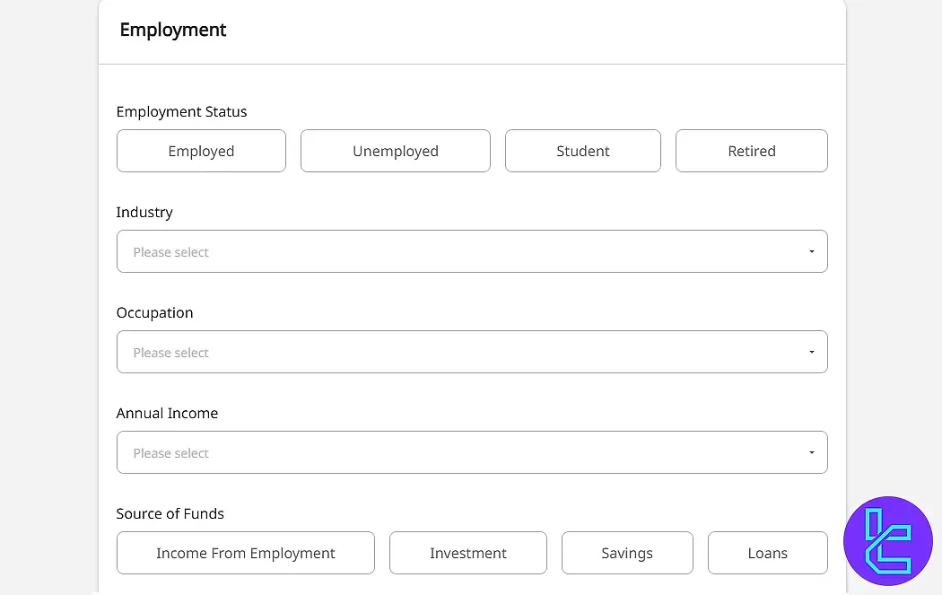 ACY Securities personal details form